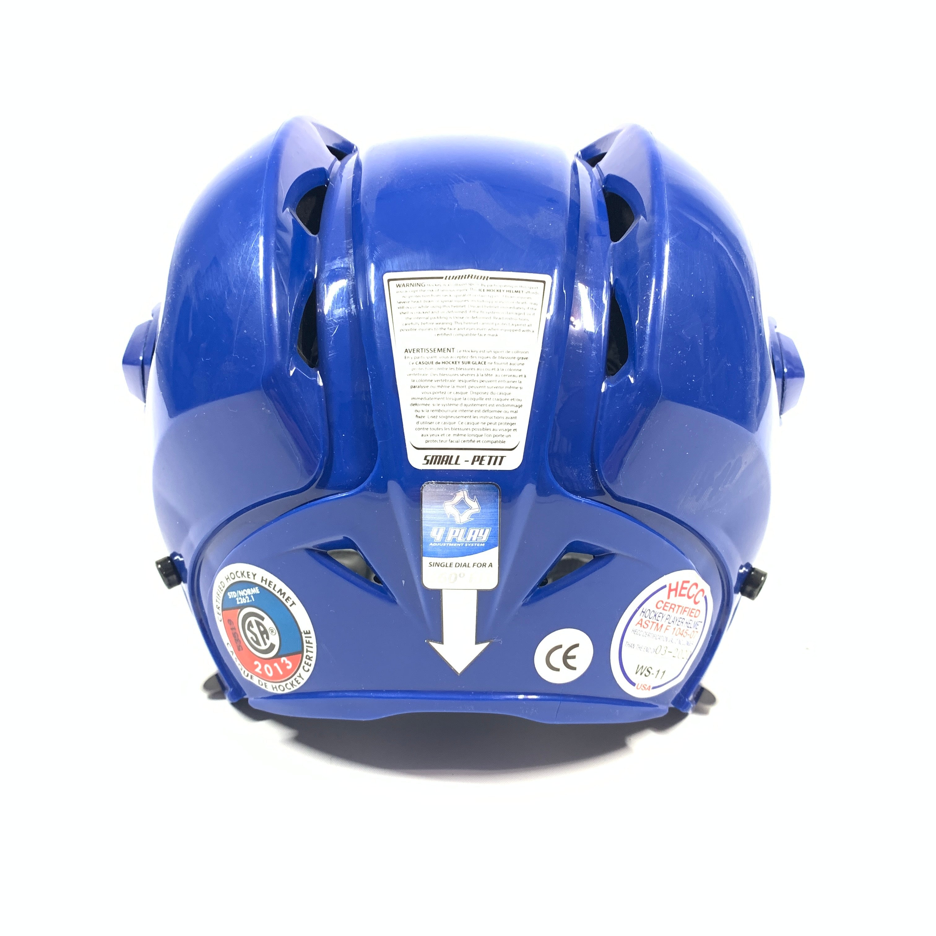Warrior Krown - Casque de hockey (bleu)